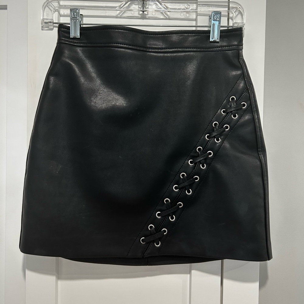 Blank NYC Black Cut Out Mini Pencil Skirt
